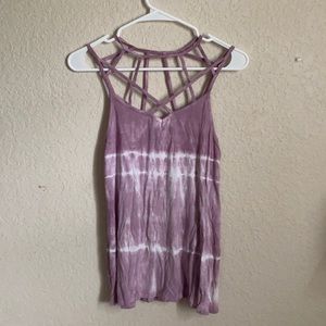 American Eagle Soft and Sexy criss-cross tank
